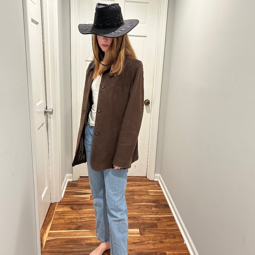 Brown Leather  jacket